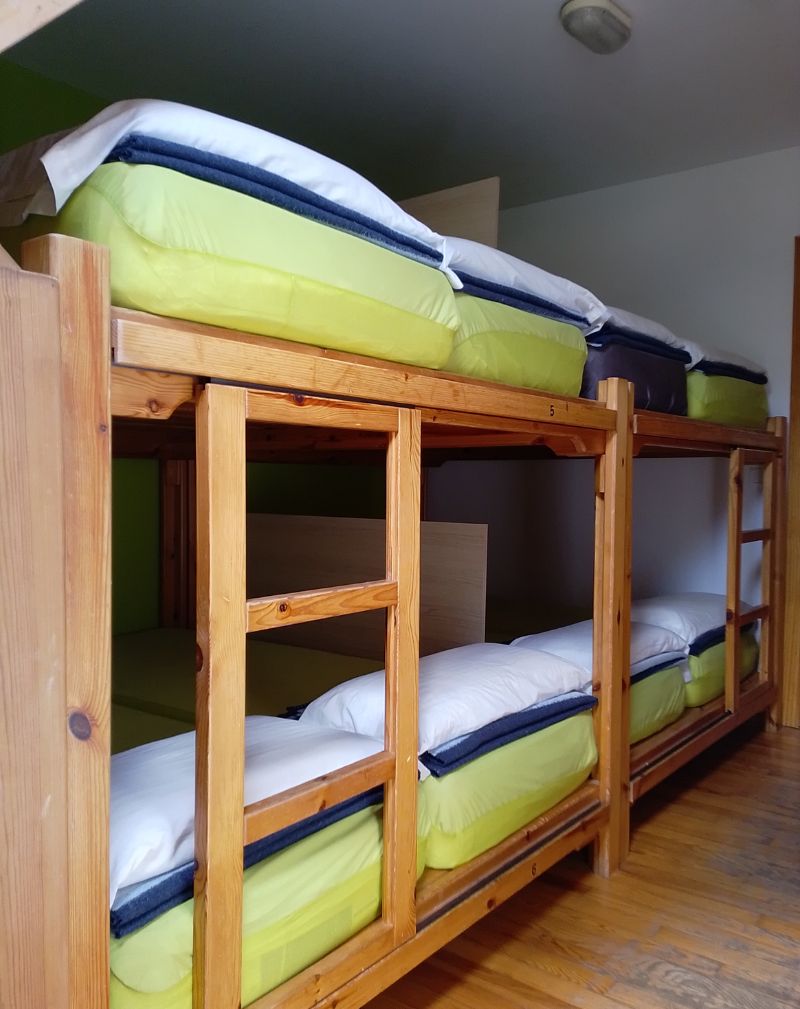 Habitación de 16 plazas del Refugio de Lizara